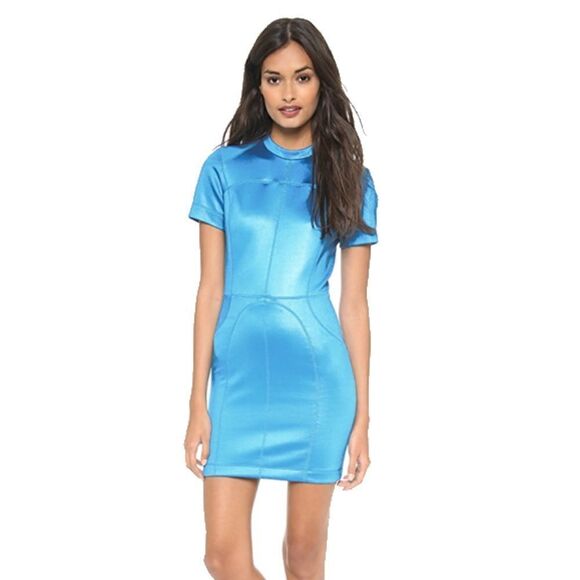 ⭕️ ALEXANDER WANG Dress Mini Blue - Picture 2 of 8